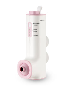 Rechargeable Bath Jets for Tub, Portable Jet Spa for Bathtub, Creates Soothing Bubbles and Massage for Relaxing Daily Use at Home (White-Pink)