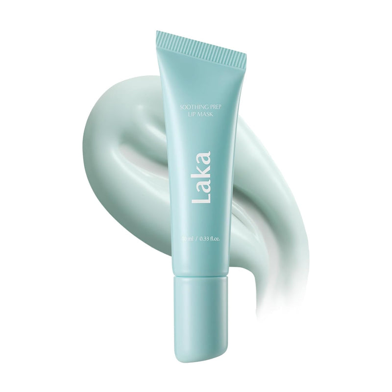 Laka Soothing Prep Lip Mask, 10ml/0.33 fl.oz, Cooling Peel-Off Lip Mask, Gentle Daily Exfoliator for Lips, Hygienic & Easy Application, Daily Lip Care, K-Beauty